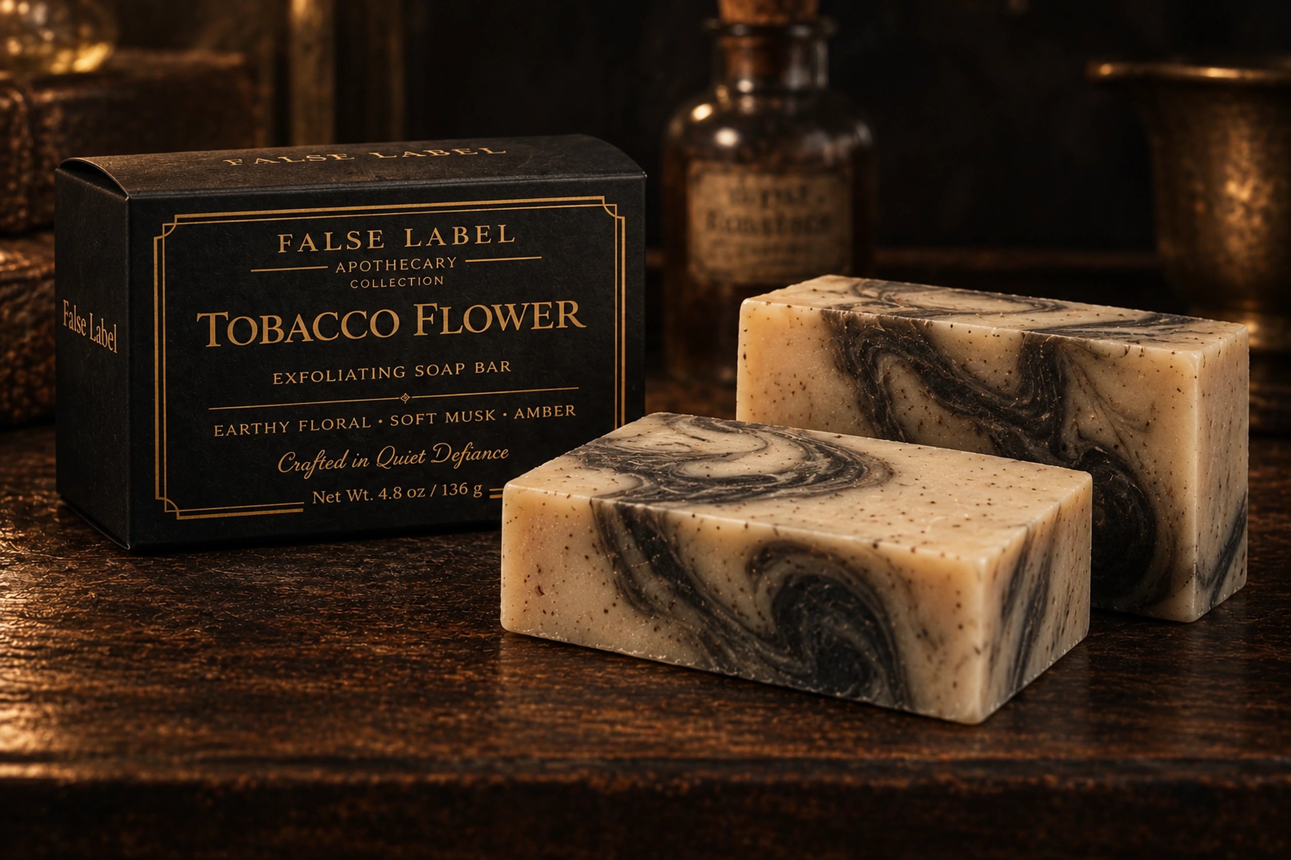 Illustrative soap display, used as a design placeholder